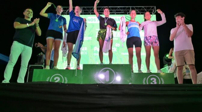 PODIO PARA VANINA RIVERO EN LA NOCTURNA DE PARANÁ