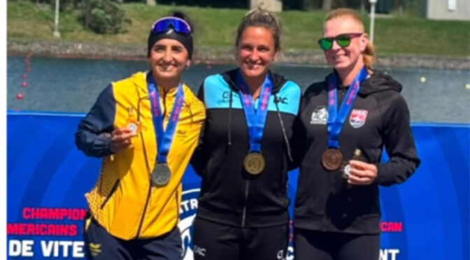 MAGUI GARRO GANÓ EN EL K1 5.000 METROS Y ES MEDALLA DE ORO PANAMERICANA